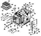 Hotpoint RK737WS1WG oven assembly diagram