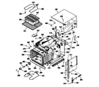 Hotpoint RK524GP2BG oven assembly diagram