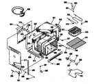 Hotpoint RF725GP5BG oven assembly diagram