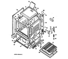 Hotpoint RGB524GPS2 oven assembly diagram