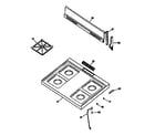 Hotpoint RGB508PS2 cooktop diagram