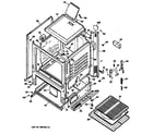 Hotpoint RGB524PR3 oven assembly diagram