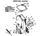 Hotpoint DLB6850TDL cabinet asm. (electric) diagram