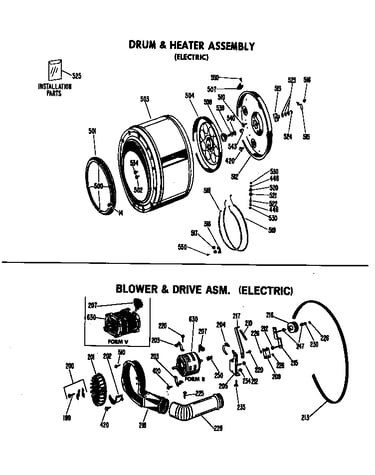 Blower & drive asm. (electric)