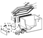 Hotpoint FH5CAD freezer assembly diagram