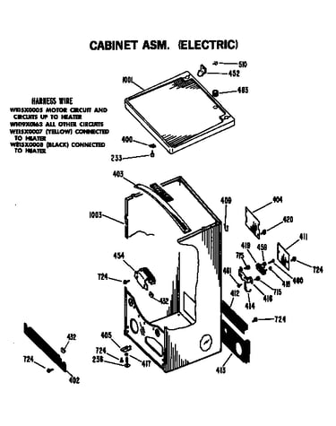 Cabinet asm. (electric)