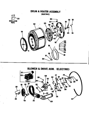 Blower & drive asm. (electric)