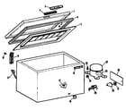 Hotpoint FH16AAB freezer assembly diagram