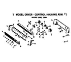 Hotpoint DLL2880TA control housing assembly diagram