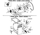 Hotpoint DLL2880TA cabinet assembly #1 diagram