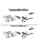 T gas valve & burner asm. #2