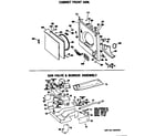 Hotpoint DLL2880ABC gas vavle & burner assembly diagram