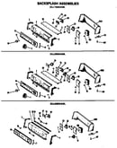 Backsplash assemblies