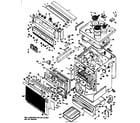 Hotpoint RB747G*A3 range assembly diagram