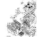 Hotpoint RH758*V8 range assembly diagram