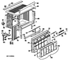 Hotpoint KC710AMT1 cabinet/grille diagram