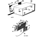 Hotpoint KJ408WCT1 cabinet/grille diagram