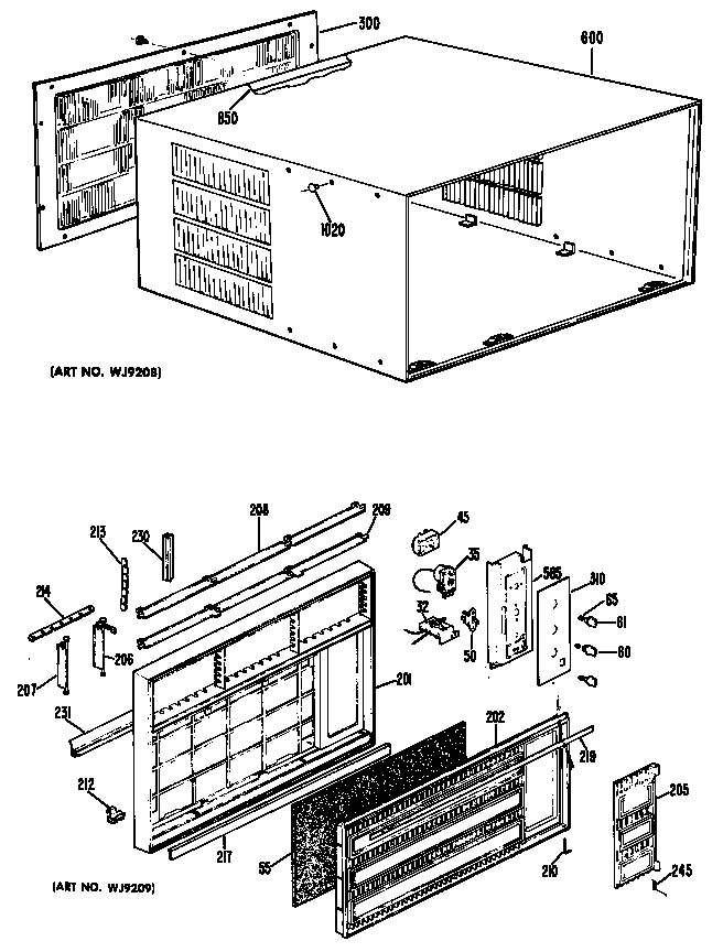 Cabinet/grille