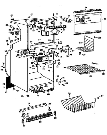Cabinet and racks