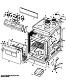 Cooktop/main body/door/controls