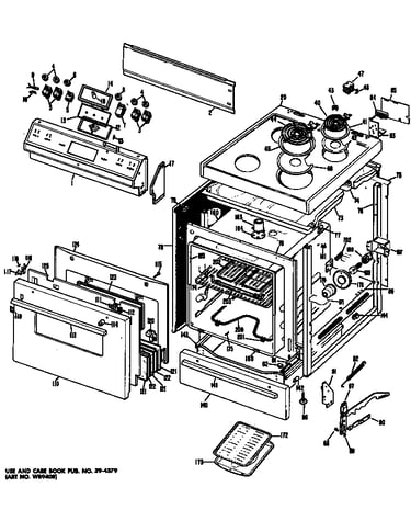 Cooktop/main body/door/controls