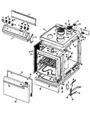 Cooktop/main body/door/controls