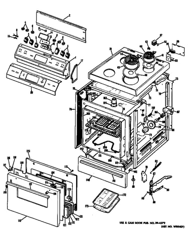 Main body/cooktop/door/controls