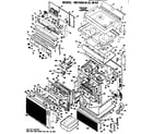 Hotpoint RB788G*A1 main body/cooktop/controls diagram