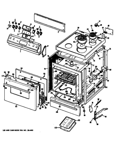 Main body/cooktop/door/controls