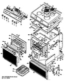 Cooktop/main body/door/controls