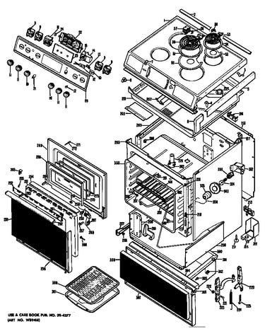 Cooktop/main body/door/controls