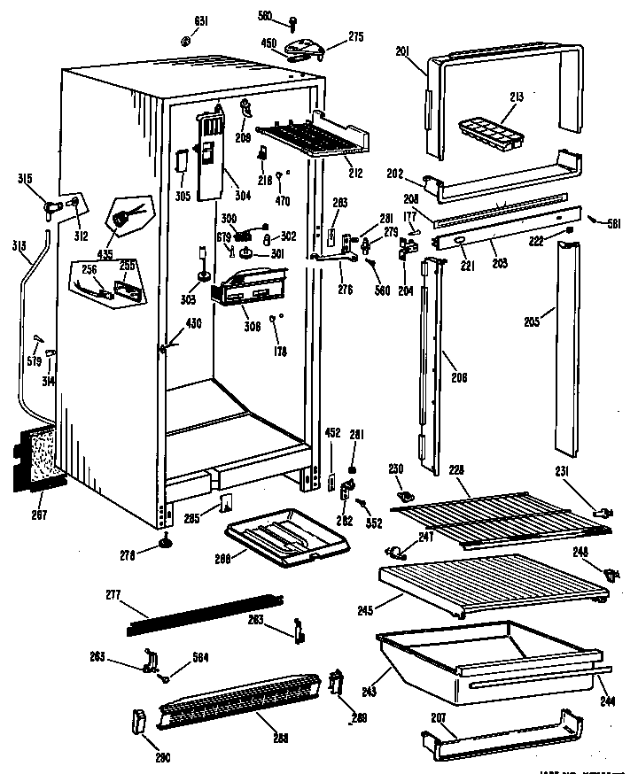 CABINET AND SHELVES