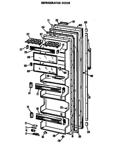 Refrigerator door