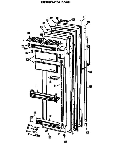 Refrigerator door