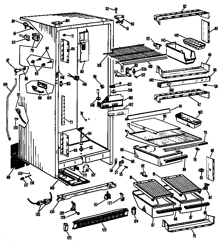 CABINET AND SHELVES