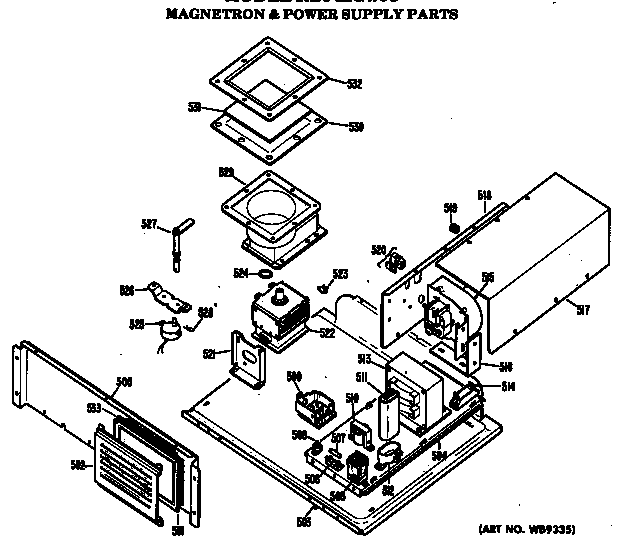 Magnetron & power supply parts