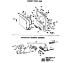 Hotpoint DLL2880BAC gas valve & burner assembly diagram