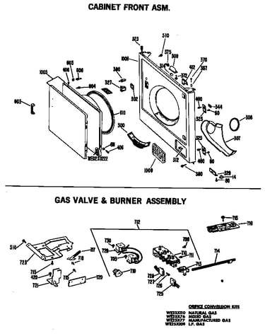 Gas valve & burner assembly