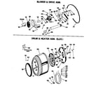 Hotpoint DLB2880BAC drum & heater asm. (elec.) diagram