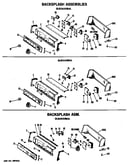 Backsplash assemblies