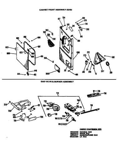 Gas valve & burner assembly