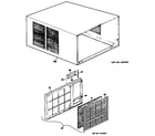 Hotpoint KXN28W1X1 cabinet/grille diagram