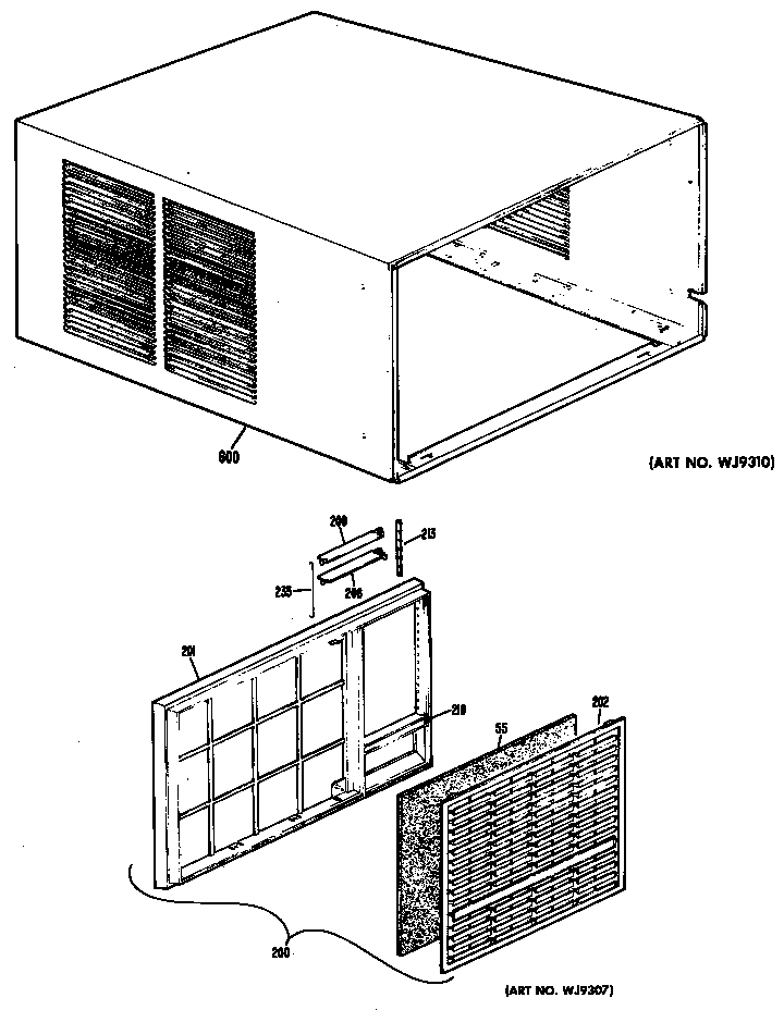 Cabinet/grille