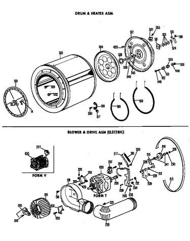 Blower & drive asm (electric)