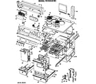Hotpoint RC559*W3 range assembly diagram
