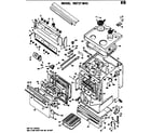 Hotpoint RB737*A5 range assembly diagram