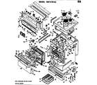 Hotpoint RB747*A5 range assembly diagram