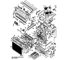 Hotpoint RB747G*A5 range assembly diagram