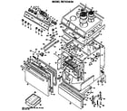 Hotpoint RS742*04 range assembly diagram