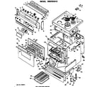 Hotpoint RB658*A3 range assembly diagram